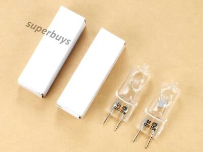 2pcs 75W G8 120V Clear Tungsten Halogen Dimmable Light Globe Bi-Pin Bulb T4 JCD