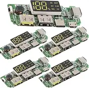 5 x 18650 Board Dual USB 5V 2.4A 18650 Charging Card Mobile Power Bank Module Lithium Battery Charging Card Digital LCD Display Protection Module Overcharge Short Circuit Protection USB Board (5)