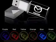 USB Flash Drive 2.0 Metal Stick 4/8/16/32/64 GB Mazda Car Logo Color LED Light