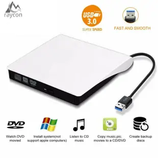 清倉促銷 適用於 PC 筆記本電腦 Mac 的外置超薄 USB 3.0 DVD 驅動器 DVD ± RW CD-RW