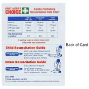 First Aiders Choice CPR Resuscitation Pocket Card Pack 10