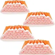 AAwipes Foam Cleaning Swab Sticks (200 pcs Large Rectangular Foam Tips, 5.25", Orange) Cleanroom Cleaning Swab Sponge Stick for Inkjet Printer, Optical Instruments