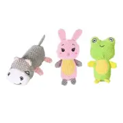 Lovely Rabbit Toy Squeak Stuffed Animal Rabbit Sound Maker for Fun Indoor Dogs