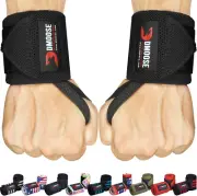 Men& Women's Wrist Straps forPowerlifting, Bench Press, Bodybuilding, Deadlift