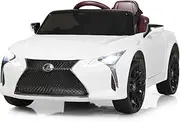 HONEY JOY Kids Ride on Car, Licensed Lexus LC500, 12V Electric Car w/Remote Control, 3 Speed, LED Lights, Horn, MP3 & USB, Slow Start, Spring Suspension, Children Electric Vehicle, No Batteries