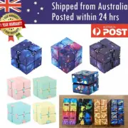 New Plastic Infinity Cube Puzzle Fidget Flip Finger Sensory Stress Relief Toy