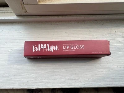 Red Aspen Lip Gloss Cosmic Rose Non-Sticky NIB