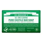 Dr Bronner's Pure Castile Bar Soap - 140g - Almond (Pack of 2)
