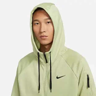 【NIKE 耐吉】連帽外套 內刷毛 訓練 AS M NK TF HD FZ 男款 綠(DQ4831371)