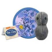 Giant Microbes Clap Gonorrhoea Human Biology Plush Cuddle Stuffed Toy Grey