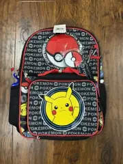 Bioworld Pokemon Backpack 6-Piece Set Pikachu Eevee Charmander Munchlax NEW