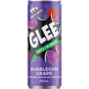Glee Sparkling Fruit Juice Bubblegum Grape 250mL