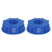 IBC Tote Hose Adapter, Blue 60mm Outer Wire and 3/4" Hose Fitting