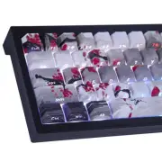 PBT Keycaps - Side Printed Keycap Set,135 Keys Double Shot Shine Through Land...