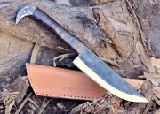 Handmade Viking Knife Fixed Blade Hunting Knife EDC Full Tang Carbon Steel Blade