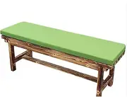 Waterproof Garden Bench Cushion Pad Comfortable Soft Mattress 2 Seater 3 Seater Bench Patio Furniture Pad for Outdoor Swing Lawn Patio (200*50cm Green)