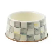 Mackenzie Child’s Sterling Check Medium Pet Bowl