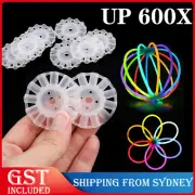 UP 700X Flower Ball Connectors Colour Glow Sticks Glowsticks Party Glow In The