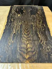 #0521 OLD GROWTH BLACK & WHITE EBONY, Guitar Parts,dried!Book matched