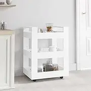 Kitchen Trolley White 60x45x80 cm Engineered Wood Kitchen Trolley