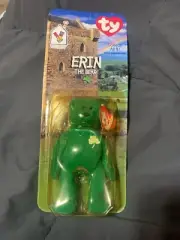 McDONALDS TY BEANIE BABY ERIN THE BEAR RARE WITH TAG ERRORS 1993 OAKBROOK