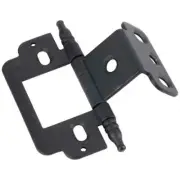 Matte Black 270° Partial Wrap for 3/4" Frame &Door Inset Flush Minaret Tip Hinge