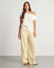 [Jag] Jag Women's Arden Off Shoulder Knit In Milk White Size 14 14 White