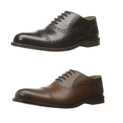 Florsheim Men's Pascal Cap Toe Oxfords Leather Black Brown NEW Dress Shoes