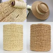 280M/Roll Raffia Straw Yarn Hand Crocheting Yarn For Handmade Hats Bags Threads