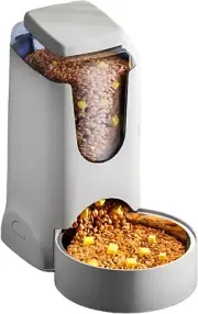 Gravity Dog Feeder 2.8L Pets Automatic Food Dispenser with Stainless Steel Bowl
