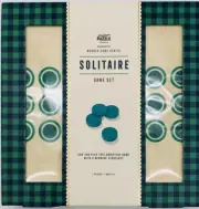 Solitaire Game Set Handcrafted Wooden Professor Puzzle Summer Travel