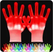 Cool Toys LED Gloves 12 Color Changeable Light Halloween Costumes Light up Glove