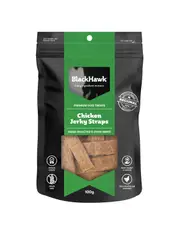 Black Hawk Chicken Jerky Straps Dog Treats 100g