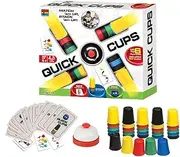 Mowytii Stacking Cups Game, Party Interactive Board Game,Flying Stacking Cups Classic Family Game,for Boys and Girls with 24 Picture Cards and 30 Cups