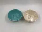 Rae Dunn Ceramic 6.5in Aloha & Sea Bowl Set of 2 CC02B37022