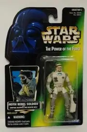Hoth Rebel Soldier Star Wars POTF Power Of The Force Green Card Figure 1997 NEW