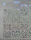30 Sheets Nail Art Stickers Silver, Blue, Multi-Colored. Beautiful Assortment.
