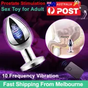 Prostate Massager Dildo Anal Vibrator Butt Plug Cock Ring Sex Toys Men