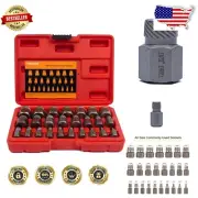 25-Piece High-Carbon Steel Bolt Extractor Set for Effortless Removal