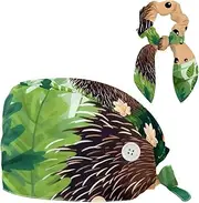 [YTYVAGT] Scrub Caps Women,Scrub Hats Suitable for Women,Cute Jungle Animal Pattern