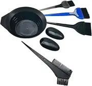 Gogogmee 7Pcs Hair Coloring Kit Complete DIY Dyeing Tool Set with Bowl Earmuffs Brush Comb for Hassle Home Hair Tinting Durable Easy to Clean