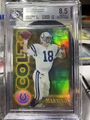 ⭐️2000 Finest Gold Refractor #56 Peyton Manning BGS 8.5 178/300!!! ⭐️