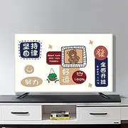 [TJSCFY] Printing Tv Display Protectors Cover, Soft Tv Cover Enclosure Tv Screens Dust-Proof Cabinet for Televisions Decoration Led LCD(75 inch,F)