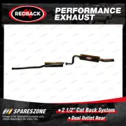 Redback 2 1/2" Cat Back System Dual Outlet Rear for Ford Falcon BA BF FG 4.0L (for: Ford)