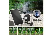 Gardeon Solar Pond Pump Submersible Water Fountain with Battery Kit LED Lights 4FT