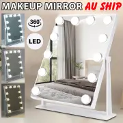 Hollywood Make up Mirror 12 LEDs Standing Tabletop Vanity 360° Rotation Mirrors