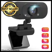 Webcam 1080P Full HD With Microphone Desktop & Laptop Plug N Play Skype, Zoom