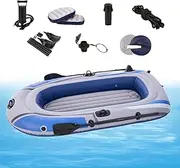 Inflatable Fishing Boat | Leakproof Blowing Kayak,Lightweight Inflatable Kayak Boat for 3 Persons for Water Rafting and Fishing