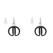 2x KitchenAid Herb Snip Shears Stainless Steel Kitchen Scissors 22.5cm Black
