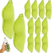 12Pcs Magic Beans Bottle Cleaner, Reuseable Bottle Cleaning Sponge, Effective Cleaning Beans Bottle Sponge, Heat Resistance Beans-Shaped Bottle Sponge for Internal Cleaning of Small Mouth Bottle